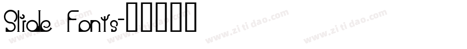 Slide Fonts字体转换